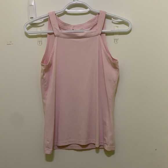 Lauren Hansen pink square collar tank top - Picture 2 of 2